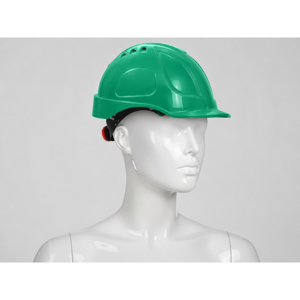 essafe abs muhendis bareti yesil havalandirmali vidali ayarli en 397 a1 ce belgeli baret