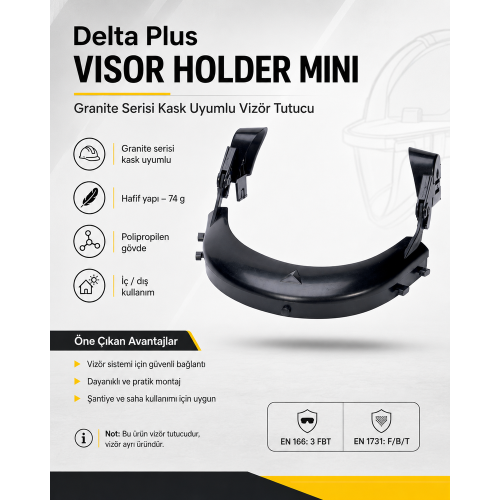 Delta Plus Visor Holder Mini Vizör Tutucu (Granite Serisi Kask Uyumlu)