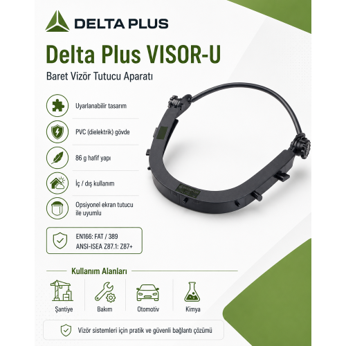 Delta Plus Visor-U Baret Vizör Tutucu Aparatı