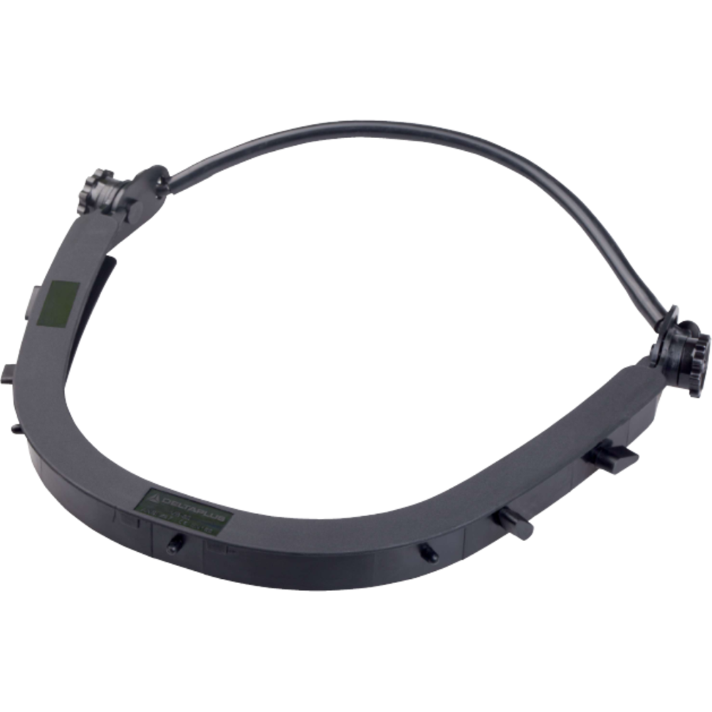 Delta Plus Visor-U baret vizör tutucu aparatı her baretle uyum hedefli PVC dielektrik siyah 86 g EN166 ANSI Z87+