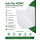 Delta Plus VISORPC şeffaf polikarbonat vizör 39x20 cm 2'li paket optik sınıf 1 EN166 1 BT ANSI Z87+ D3 uyumlu