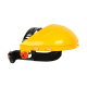 essafe ge 1218 yuz koruyucu siperlik alinligi ayarlanabilir baslik cevirme vida ayar ter bant 3 kademeli 52-62 cm hdpe 160 g en 166 2001 vizor haric