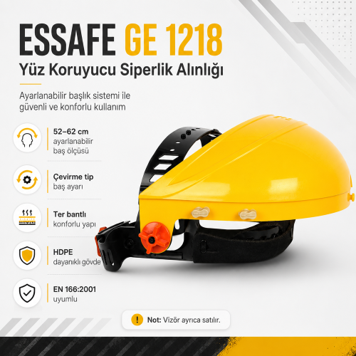 Essafe Yüz Koruyucu Siperlik Alınlığı GE 1218 (Ayarlanabilir Başlık)