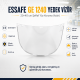essafe ge 1240 yedek vizor 20x40 cm 1.0 mm aluminyum cerceve optik sinif 1 b darbe dayanim ce en 16321-1 yuz koruma siperlik vizoru