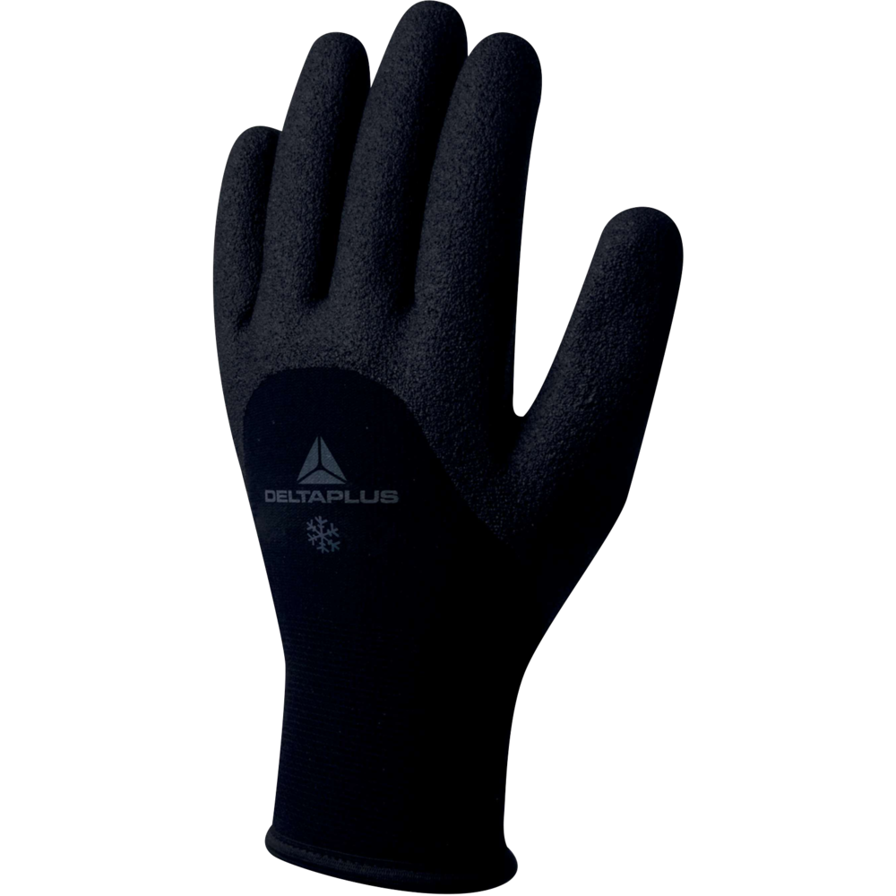 Delta Plus HERCULE VV750 -30°C Termal Soğuk Koruyucu İş Eldiveni Delta Plus HERCULE VV750 Siyah Polar Astarlı 3/4 Nitril Kaplamalı Soğuk İş Eldiveni