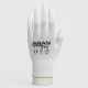 Aran Safety E11 Verde Parmak Ucu PU Kaplı İş Eldiveni aran safety e11 verde parmak ucu pu kapli genel kullanim eldiveni en 388 113xx beyaz