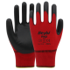 beybi pn2 polyester örme yarım nitril kaplı iş eldiveni 13g en 388 2121x beyaz sarı kırmızı siyah no 9 no 10
