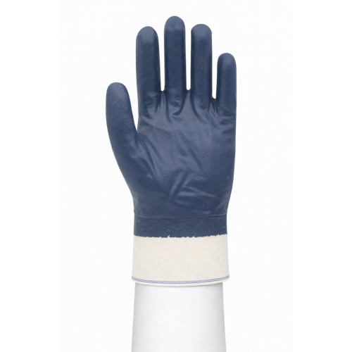 Beybi KN65 Petrolcü Pamuk Nitril Eldiven (Lacivert-Beyaz)