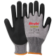 Beybi CU300 PU Kaplı Kesilmeye Dirençli Eldiven (Gri-Siyah) beybi cu300 pu kapli kesilmeye direncli eldiven gri siyah 13g hdpe astar 1 2 pu kaplama en 388 4344b reach silikon dmf icermez no 9 no 10