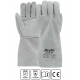 Beybi KYN-01 EKO Kaynakçı Eldiveni (Gri) beybi kyn-01 eko kaynakci eldiveni gri tam dana yarma derisi tek parca uzun konc icten dikis en388 4233x en407 413x4x beden 10 xl