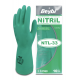 beybi ntl33 nitril is eldiveni kimyasala dayanikli pamuk astarli yesil nitril kaplama yag gres deterjan dayanimi reach uyumlu gida ile temasa uygun no 9 no 10 tekli paket
