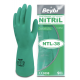 beybi ntl38 nitril is eldiveni kimyasala dayanikli pamuk astarli yesil nitril kaplama deterjan yag gres cozuclere dayanim gida ile temas uygun reach uyumlu no 7 no 8 no 9 no 10 tekli paket