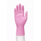 beybi pudrasiz pembe nitril muayene eldiveni 100lu kutu tek kullanimlik lateks icermeyen non sterile puturlu parmak ucu gida temasi xs s m