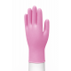 beybi pudrasiz pembe nitril muayene eldiveni 100lu kutu tek kullanimlik lateks icermeyen non sterile puturlu parmak ucu gida temasi xs s m