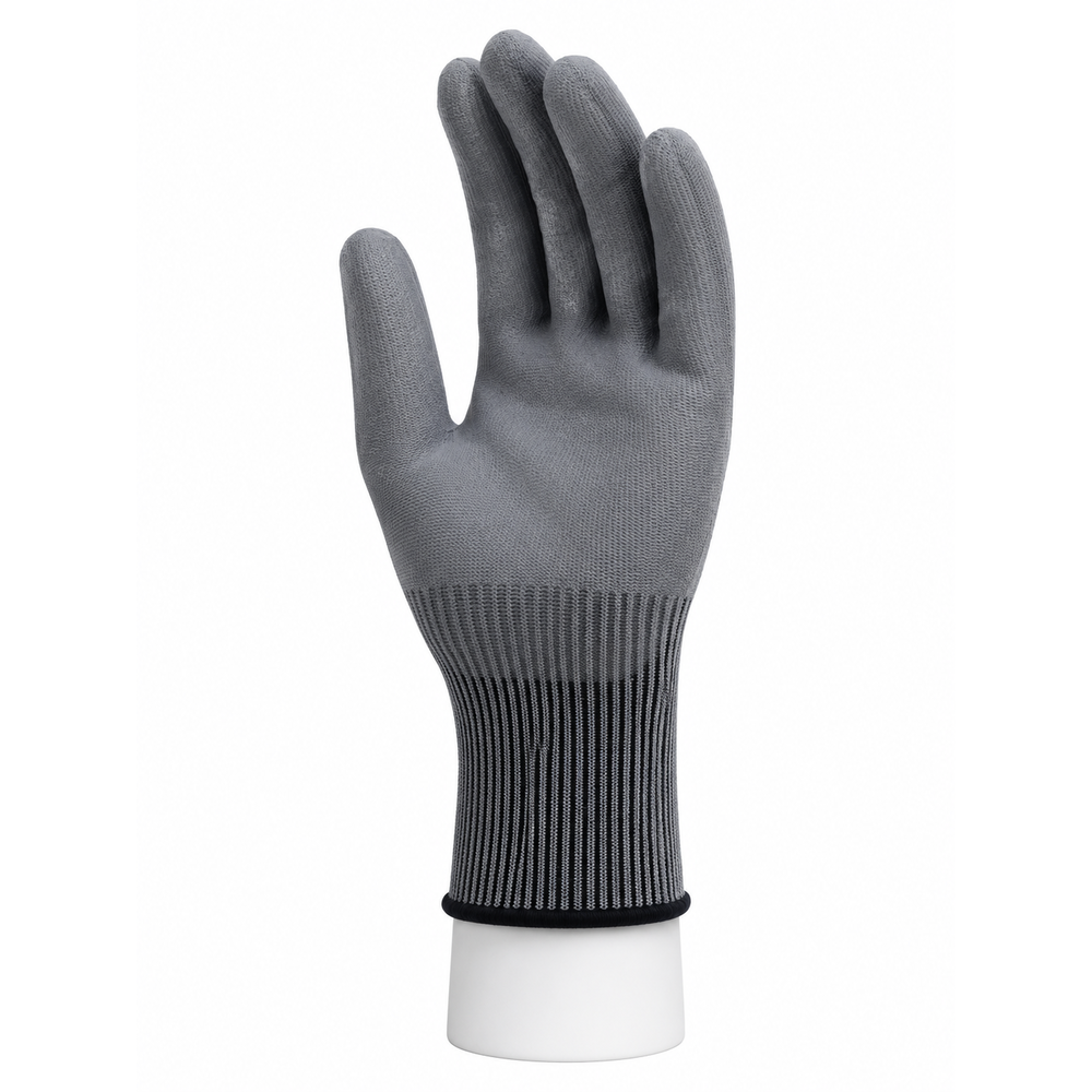 Delta Plus VENICUTF08 VECUTF08G3 F seviye kesilme dirençli eldiven EN388 4X43F PU kaplama 13 gauge gri 3lü paket
