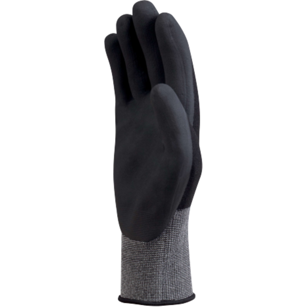 Delta Plus VE723 Spandex örme hassas montaj eldiveni siyah nitril kaplı