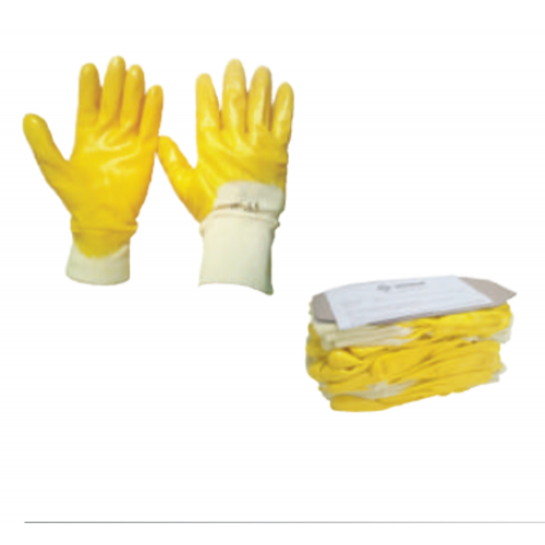 Sarı Nitril Eldiven (Komple Nitril Kaplı Ağır İş Eldiveni)
