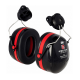 3M PELTOR Optime III H540P3E Barete Takılabilir Kulaklık 3m peltor optime iii h540p3e barete takilabilir kulaklik siyah kirmizi snr 34 db isitme koruyucu