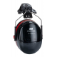 3M PELTOR Optime III H540P3E Barete Takılabilir Kulaklık 3m peltor optime iii h540p3e barete takilabilir kulaklik siyah kirmizi snr 34 db isitme koruyucu