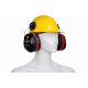 3M PELTOR Optime III H540P3E Barete Takılabilir Kulaklık 3m peltor optime iii h540p3e barete takilabilir kulaklik siyah kirmizi snr 34 db isitme koruyucu