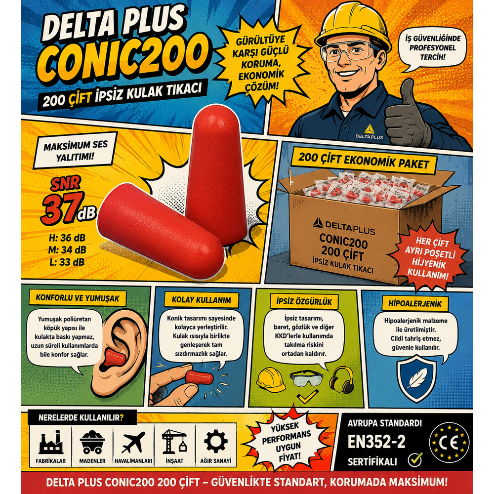 delta-plus-conic200-200-cift-ipsiz-kulak-tikaci-kutusu