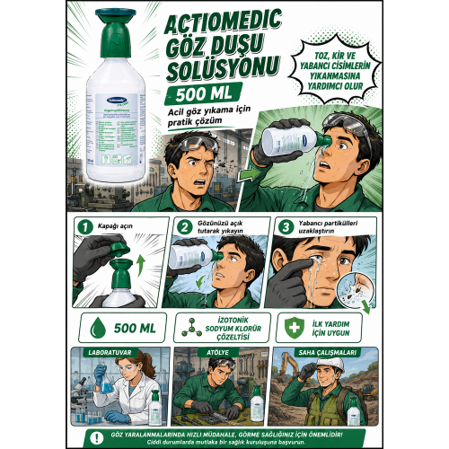Actiomedic Göz Duşu Solüsyonu 500 ml