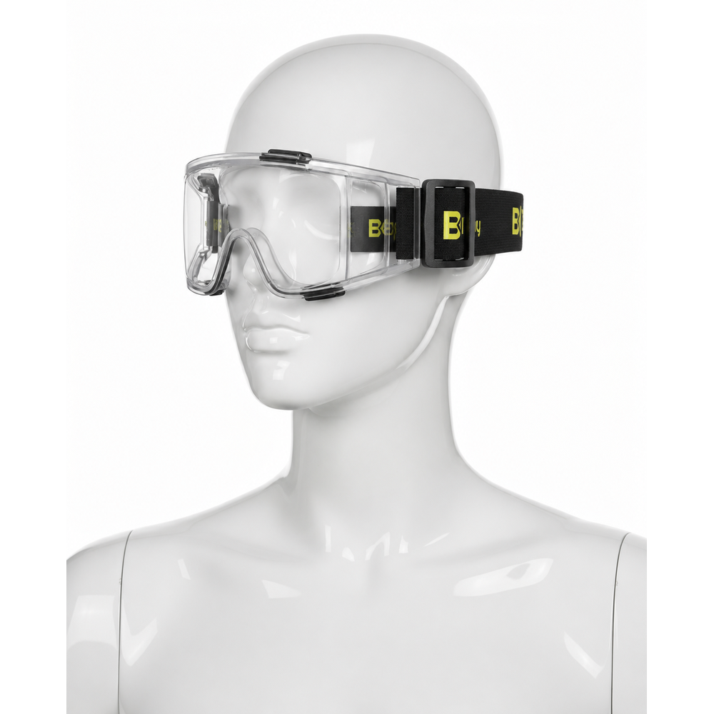 baymax s-550 grand sizdirmaz goggle tip tam koruma koruyucu gozluk seffaf panoramik lens ayarlanabilir lastik uv400 polikarbonat en 166 en 170 2c 1 2 optik sinif 2 f 45 m s t k n anti fog opsiyonel