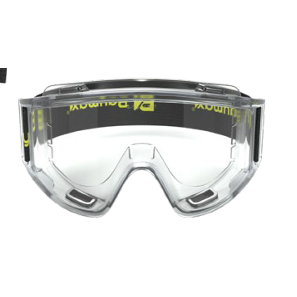 baymax s-550 grand sizdirmaz goggle tip tam koruma koruyucu gozluk seffaf panoramik lens ayarlanabilir lastik uv400 polikarbonat en 166 en 170 2c 1 2 optik sinif 2 f 45 m s t k n anti fog opsiyonel