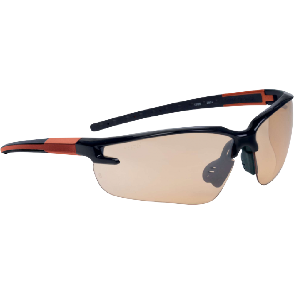 Delta Plus Fuji Gradient koruyucu gözlük gradyan turuncu lens UV400 buğu önleyici çizilmez 28 g