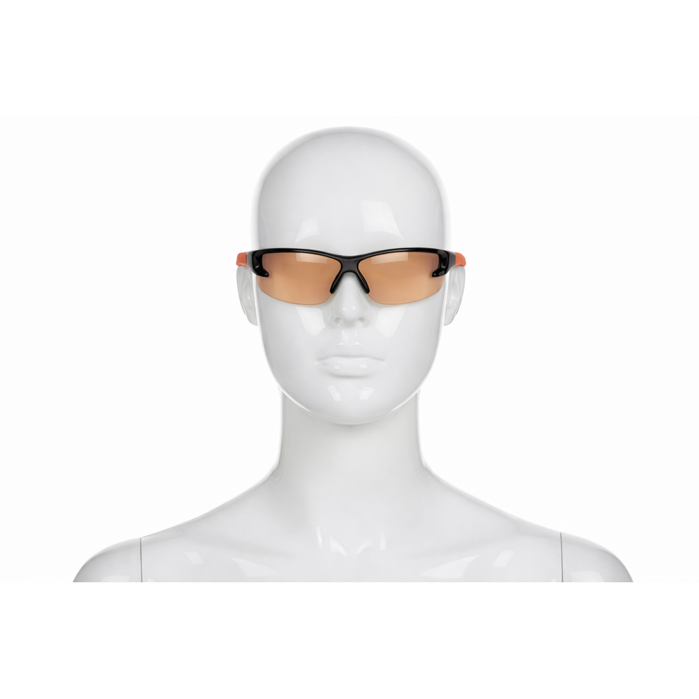 Delta Plus Fuji Gradient koruyucu gözlük gradyan turuncu lens UV400 buğu önleyici çizilmez 28 g