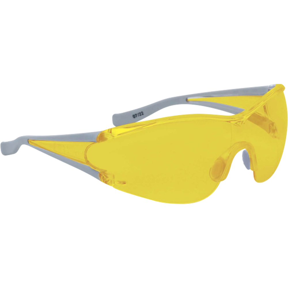 Delta Plus EGON sarı iş güvenliği gözlüğü monoblok yan siperli polikarbonat lens buğu önleyici çizilmez UV400 optik sınıf 1 34g
