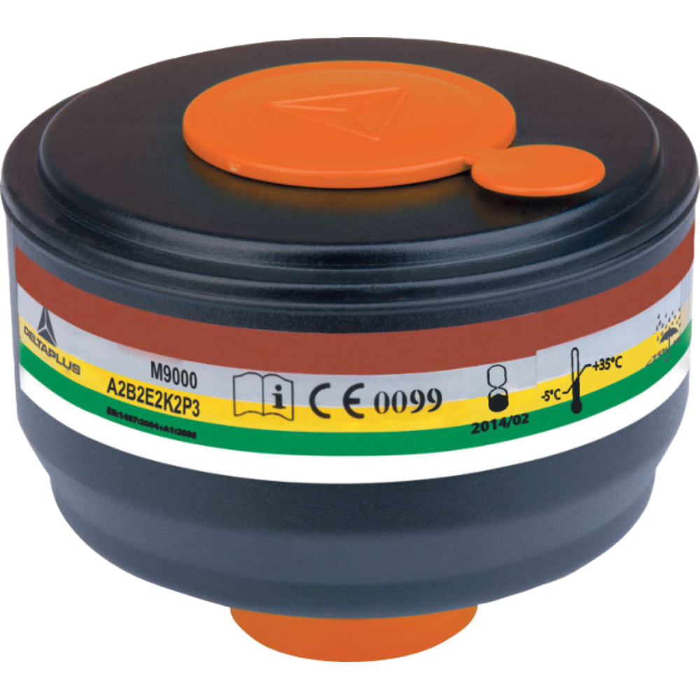 delta plus m9000 a2b2e2k2p3 filtre kartusu 4lu kutu din40 en 14387 en 143 p3 solunum filtresi