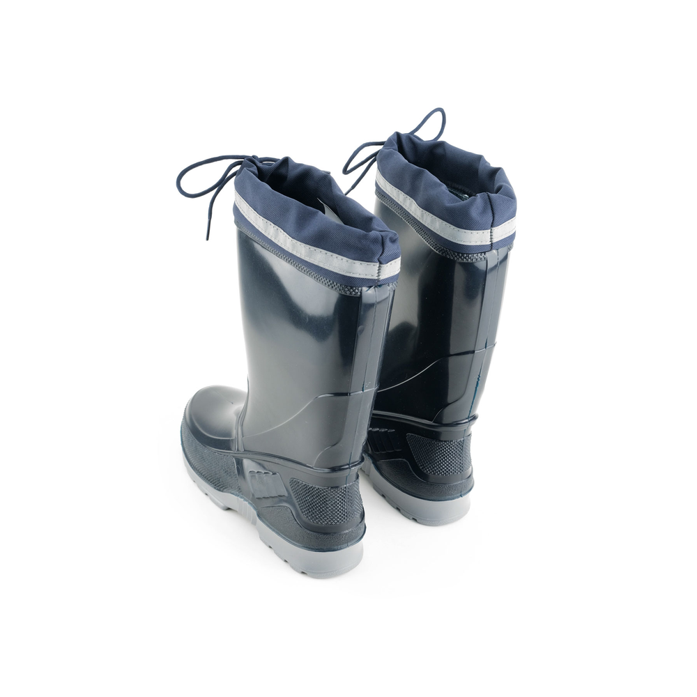 gezer erkek kislik bogazdan bagcikli pvc su gecirmez cizme lacivert 37 38 39 40 41 42 kumas manset reflektif serit santiye bahce tarim depo lojistik