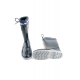 gezer erkek kislik bogazdan bagcikli pvc su gecirmez cizme lacivert 37 38 39 40 41 42 kumas manset reflektif serit santiye bahce tarim depo lojistik