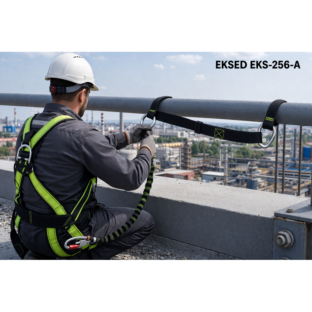 Eksed Ayarlı Ankaraj Sapanı EKS-256-A 45 mm Polyester Çelik D Halka