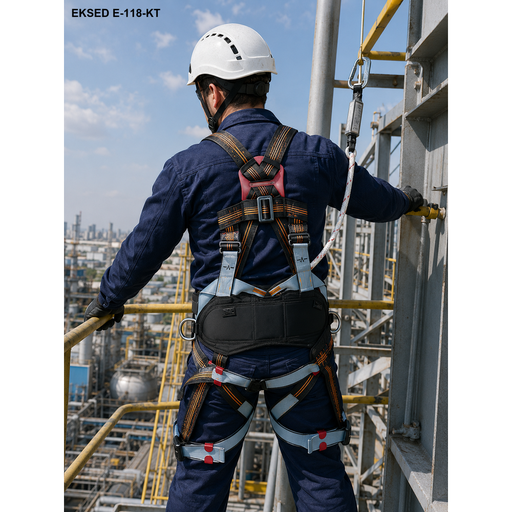 eksed e-118-kt dusus durdurma ve konumlandirma kemeri parasut tipi otomatik tokali 140 kg en 358 en 361