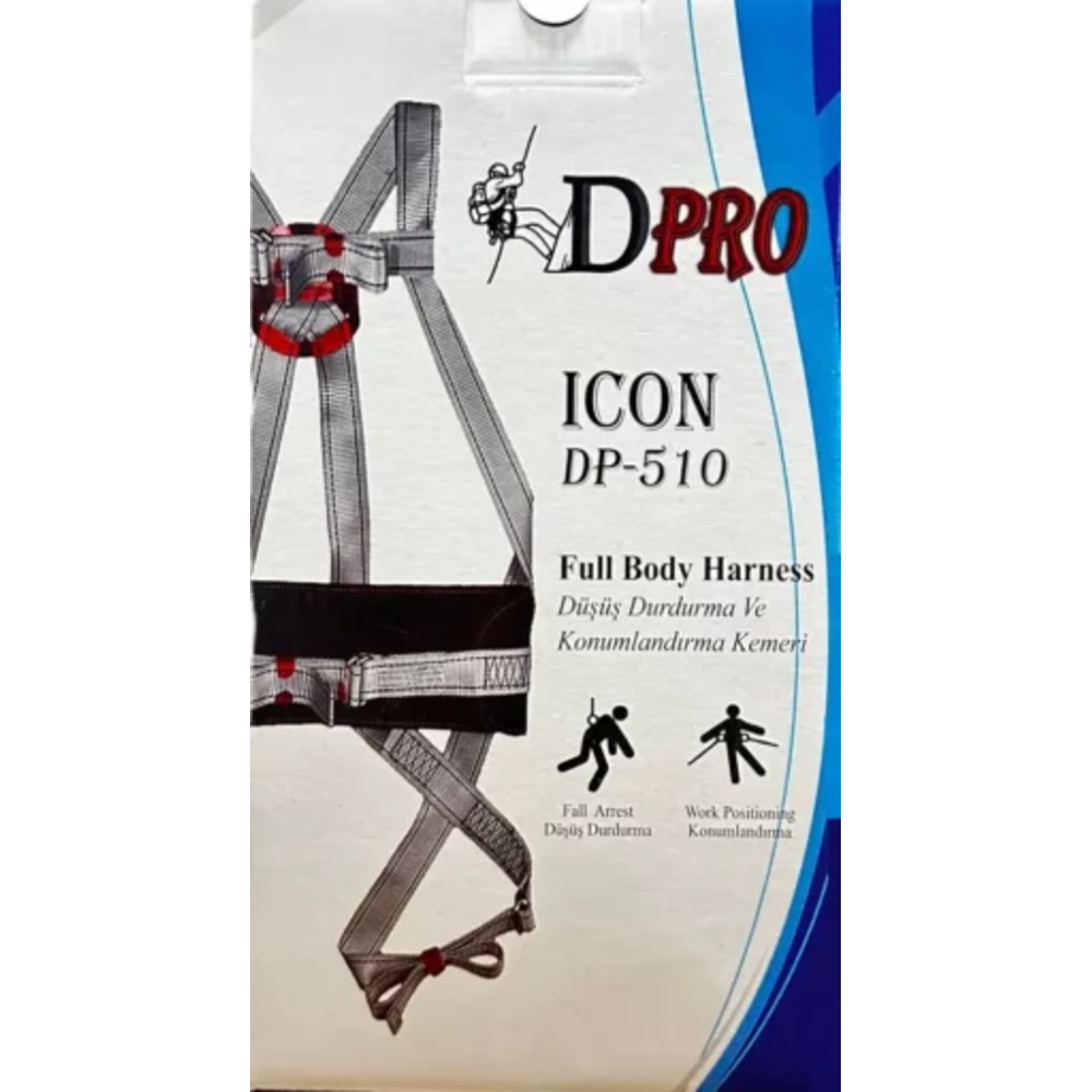 DPRO ICON DP-510 düşüş durdurma ve konumlandırma kemeri