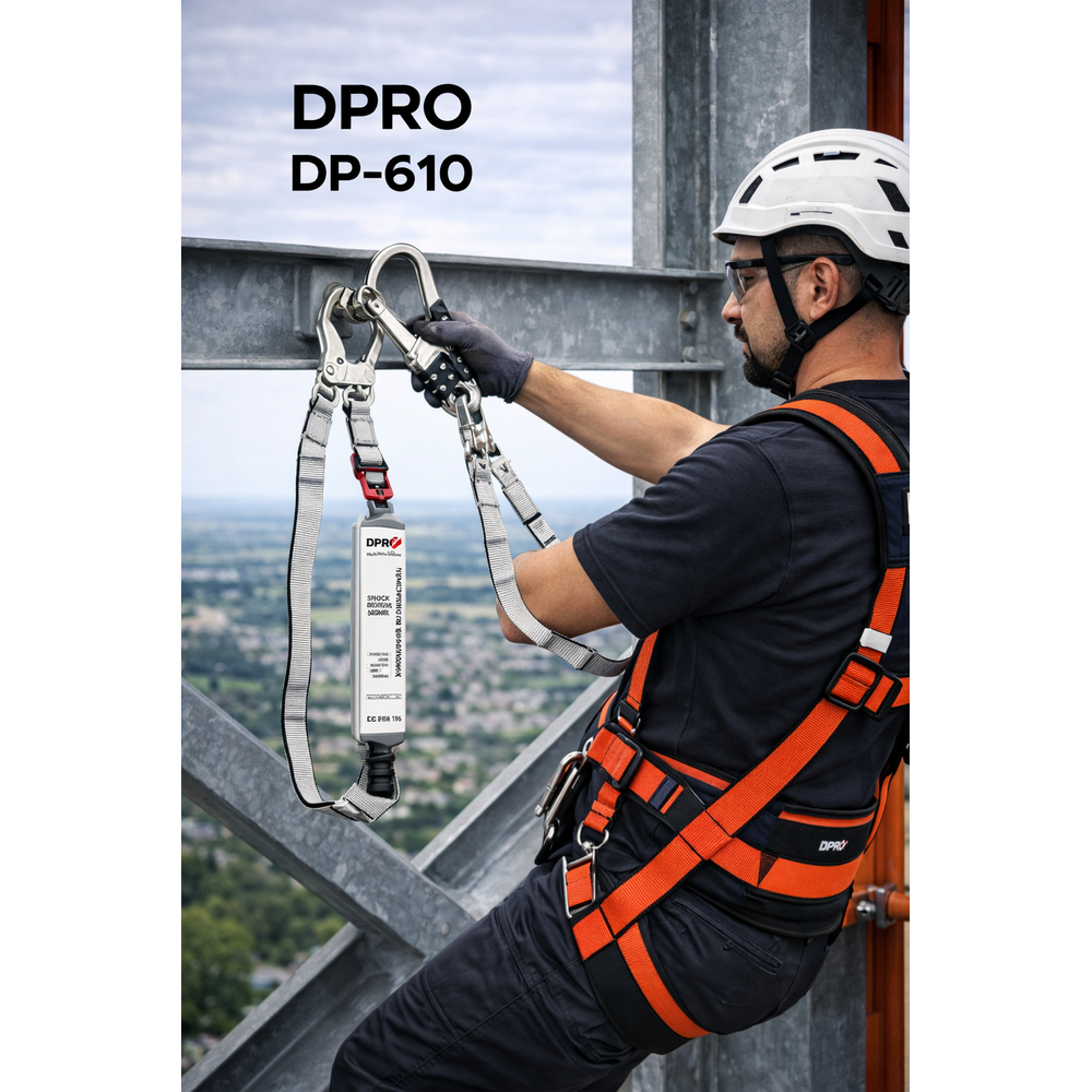 DPRO GRAVITY DP-610 şok emicili çift bacaklı kolonlu halat 54 mm çelik kanca