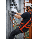 DPRO DP-620 çift bacaklı dikişli halat 54 mm çelik kanca 1,2 m 2 m