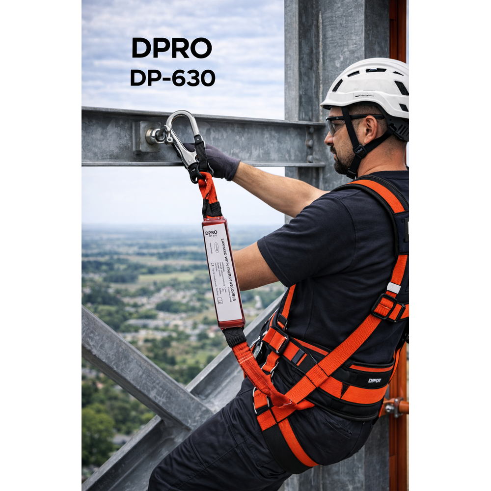 DPRO DP-630 tek bacaklı kolonlu halat 54 mm çelik kanca 1,20 m 2,00 m