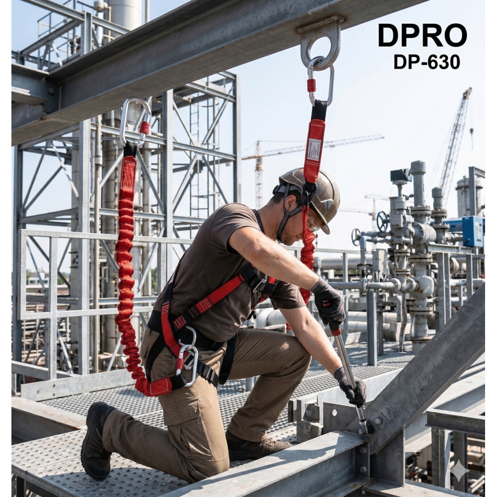 DPRO DP-630 tek bacaklı kolonlu halat 54 mm çelik kanca 1,20 m 2,00 m