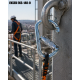 Eksed EKS-148-O çelik otomatik double lock karabina 40 kN 25 mm