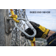 Eksed EKS-148-O3E çelik üç kilitli karabina 40 kN 25 mm