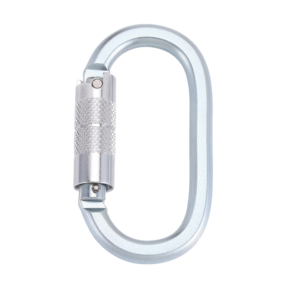 Eksed EKS-149-O çelik otomatik double lock karabina 25 kN 19 mm