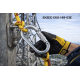 Eksed EKS-149-O3E çelik üç kilitli karabina 25 kN 19 mm