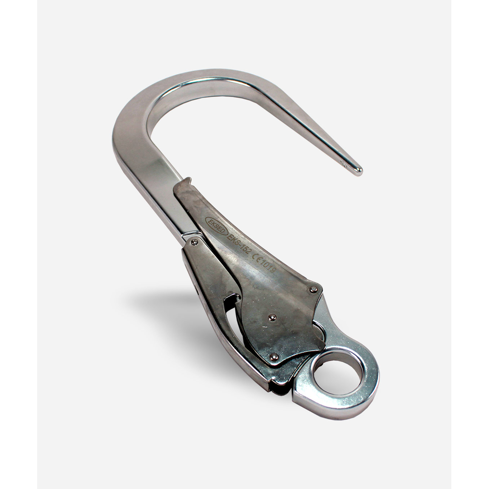 Eksed EKS-152 alüminyum kanca karabina 110 mm iki aşamalı kilit 30 kN