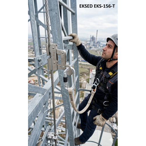 Eksed Çelik Halat Tutucu EKS-156-T (Ø8 mm)