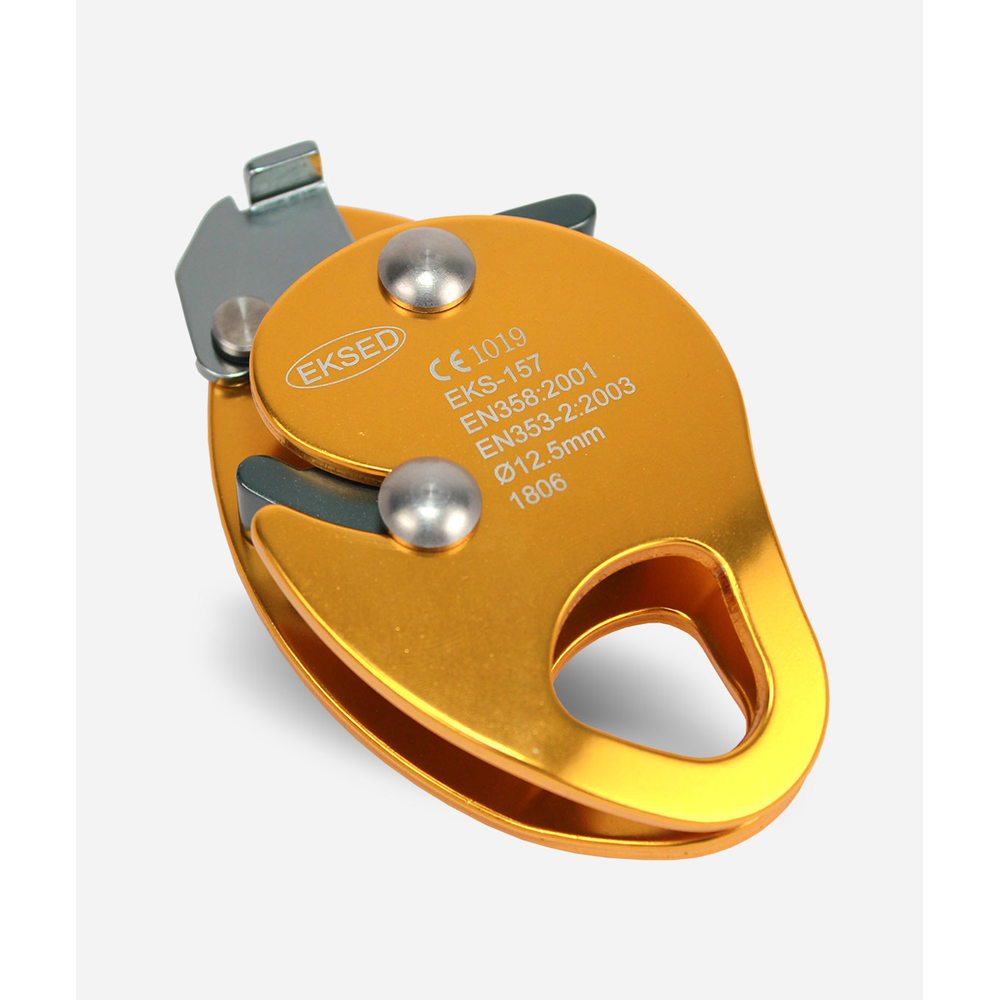 Eksed EKS-157 alüminyum halat tutucu Ø11-Ø12,5 mm 15 kN 100 kg EN 353-2