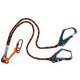 Eksed EKS-217-4 Çift Bacaklı Dikişli Halat Lanyard eksed eks-217-4 cift bacakli dikisli halat lanyard 12 mm 1 2 m 2 m 85 mm en 354 en 362