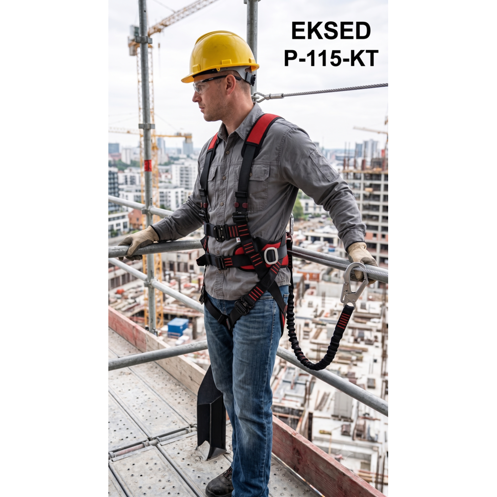 eksed p-115-kt dusus durdurma kemeri parasut tipi tam vucut en 361 2002 ayarlanabilir kayis s xxl yuksekte calisma